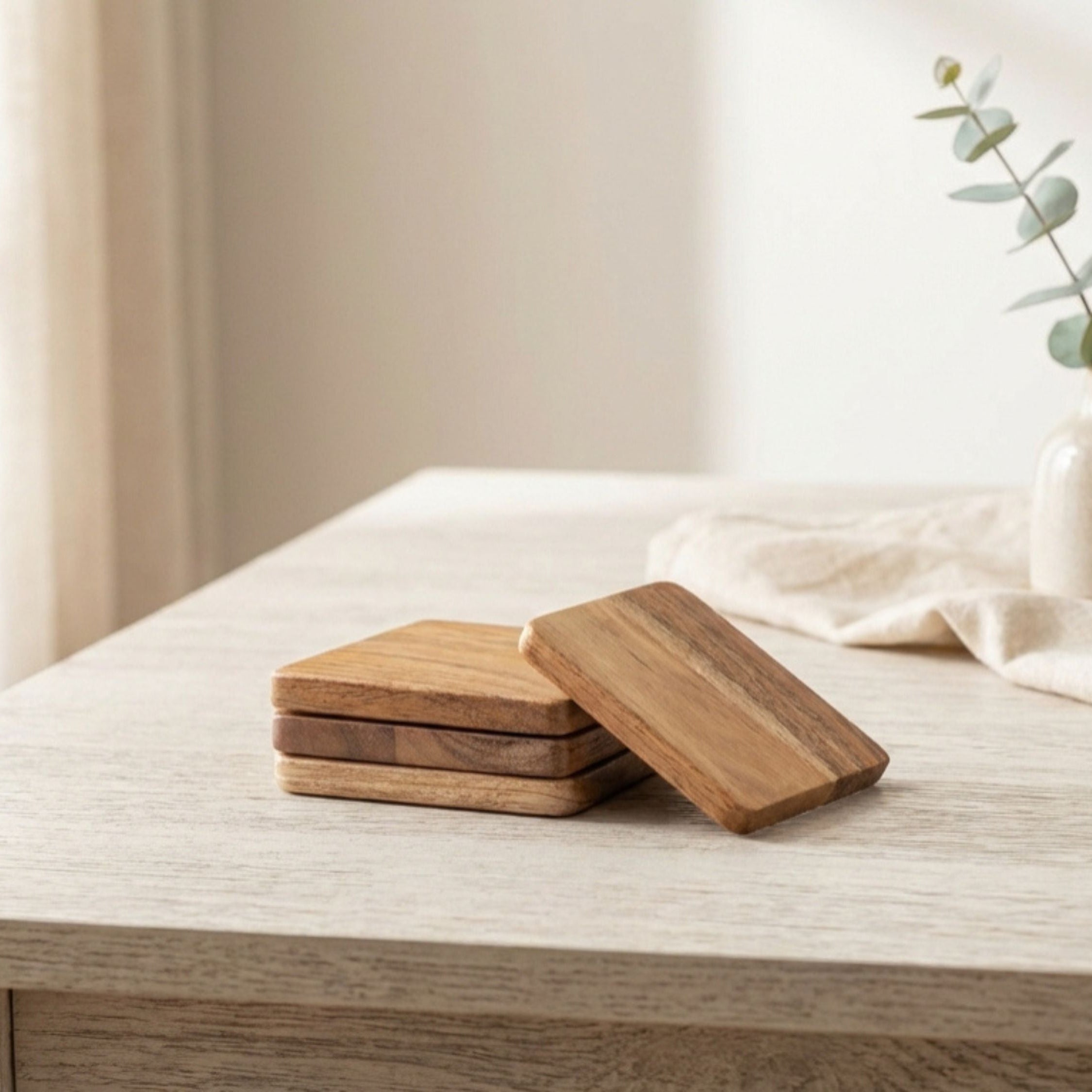 Classic Square Coasters, Set of 4