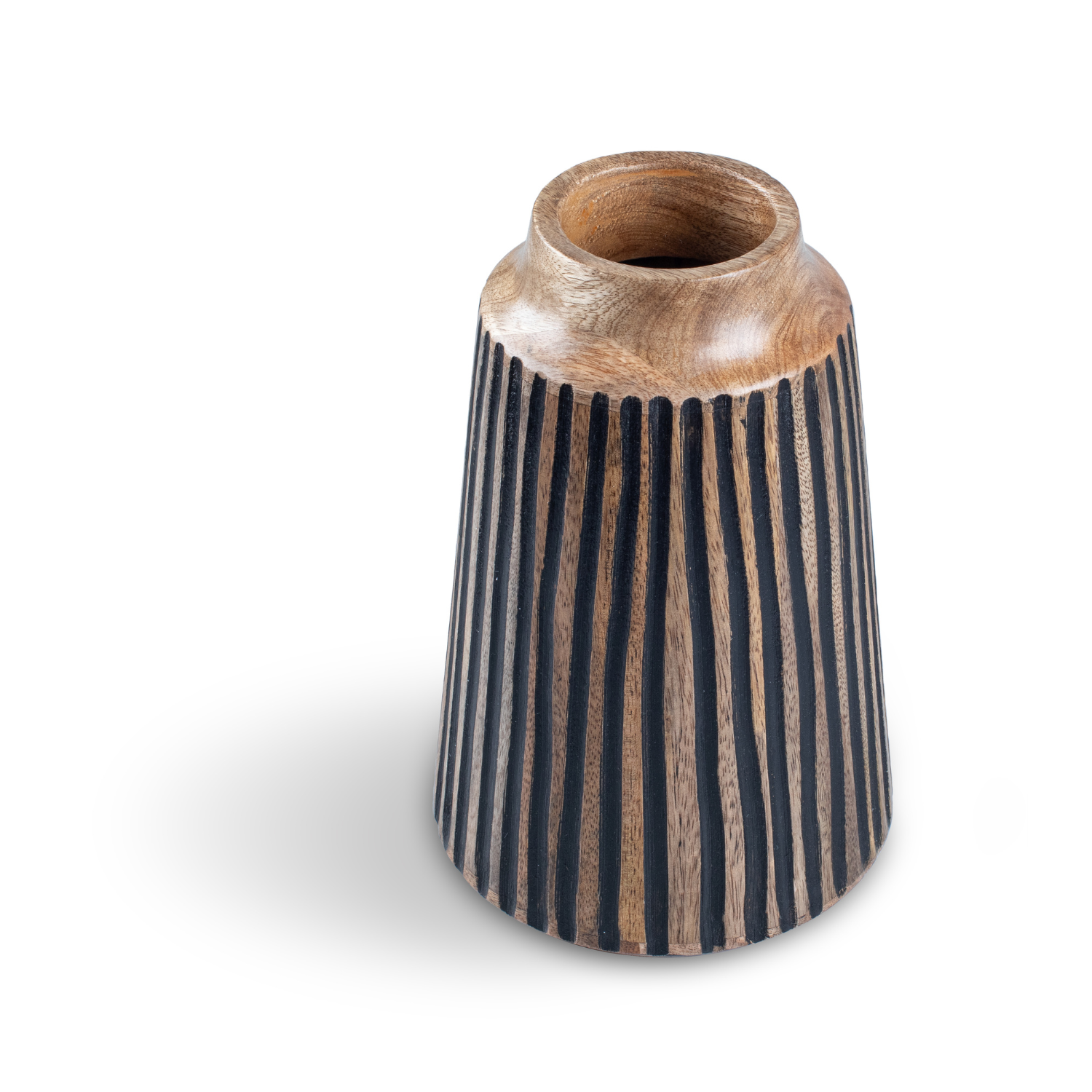 Tapered Vase with Black Lines, Large