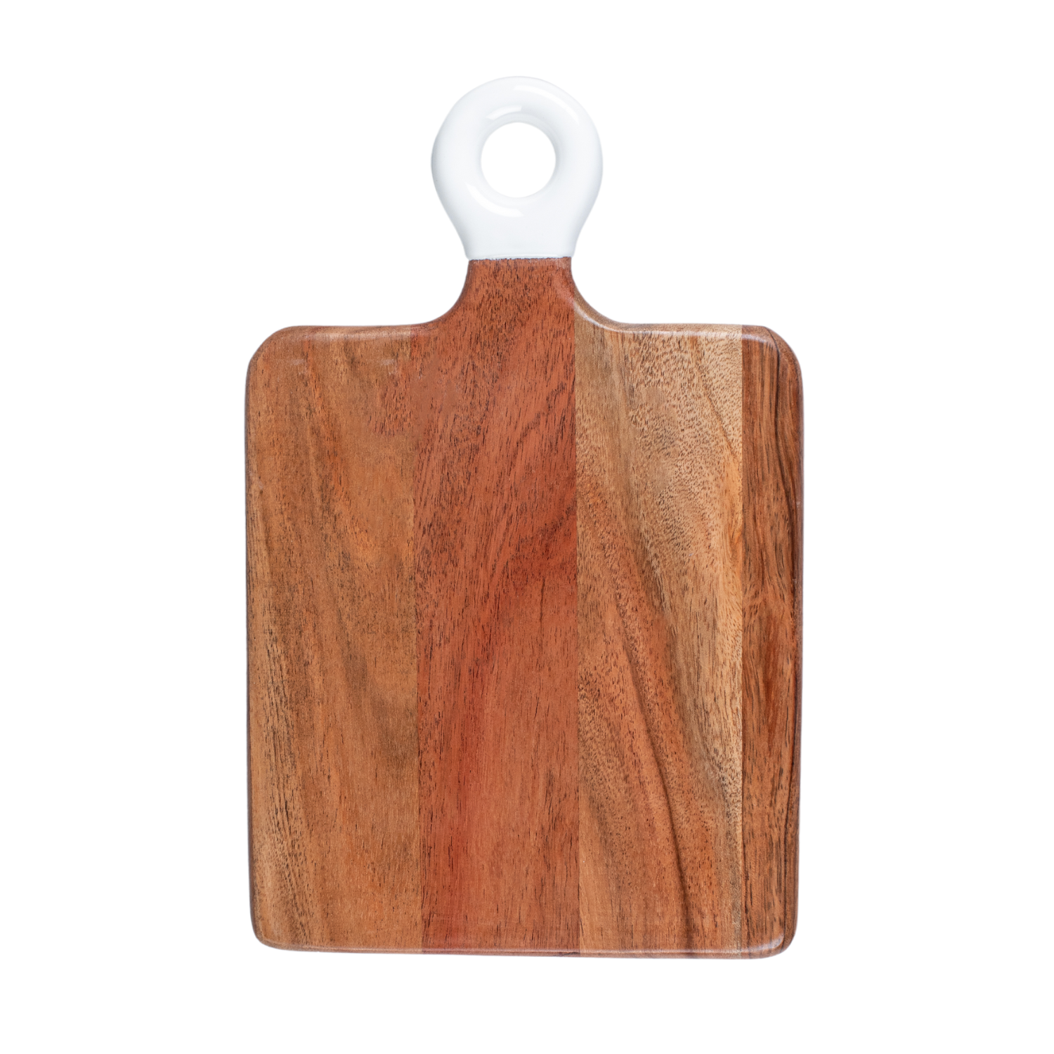 Square Small Board with White Enamel Handle