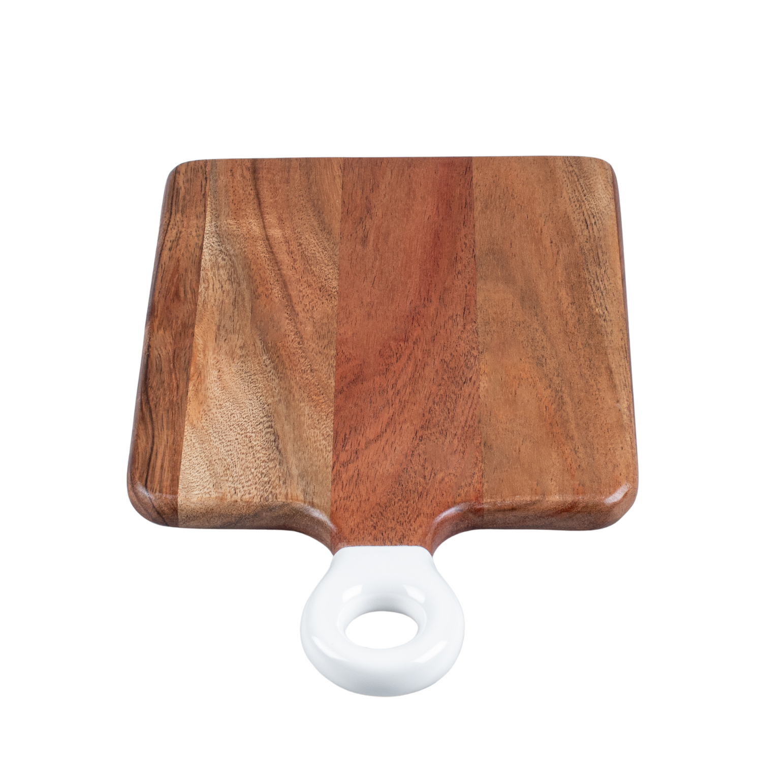 Square Small Board with White Enamel Handle