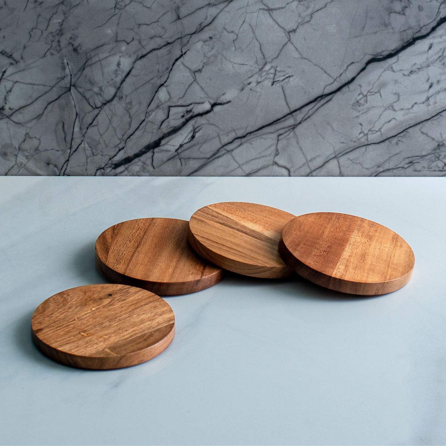 Classic Round Coasters, Set of 4