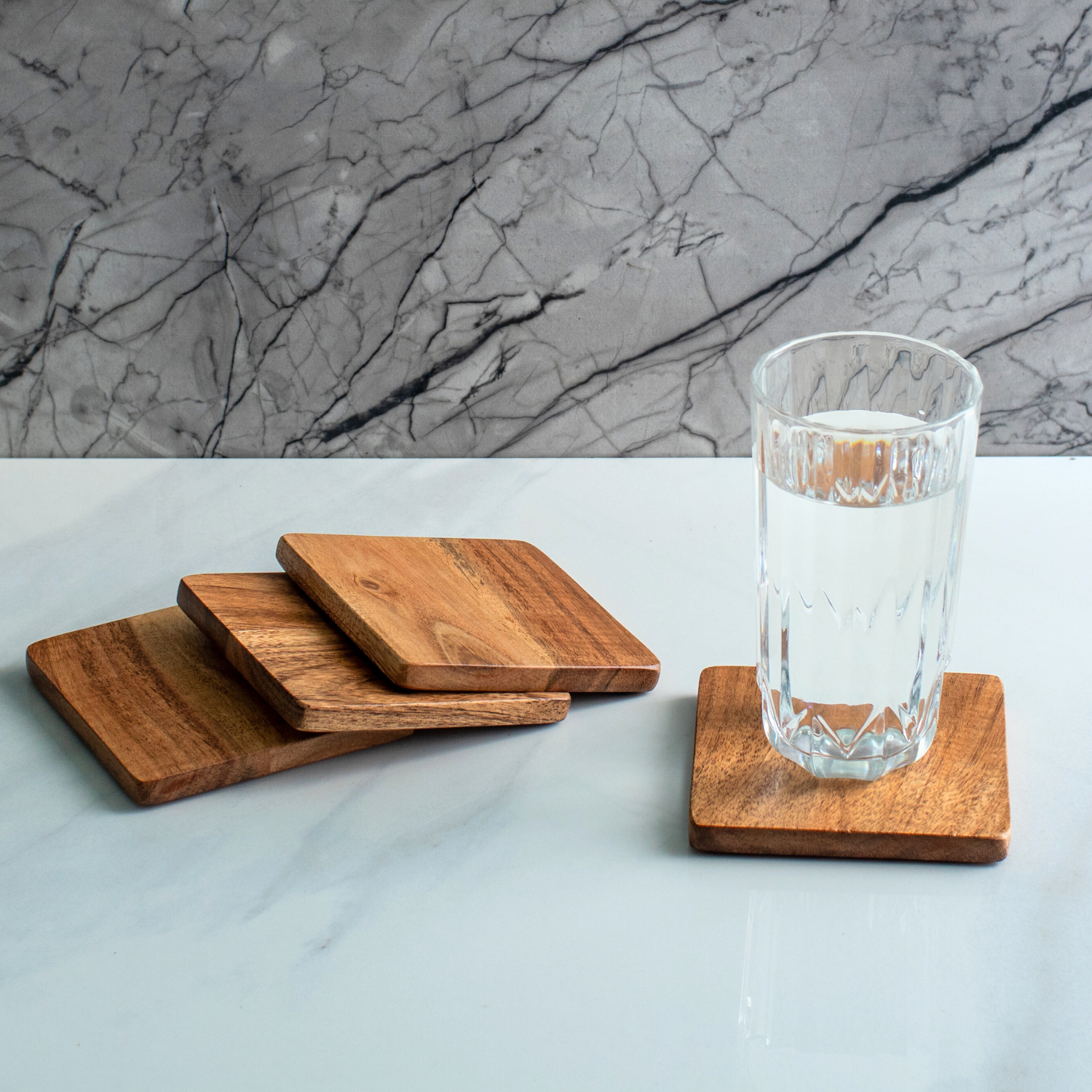 Classic Square Coasters, Set of 4