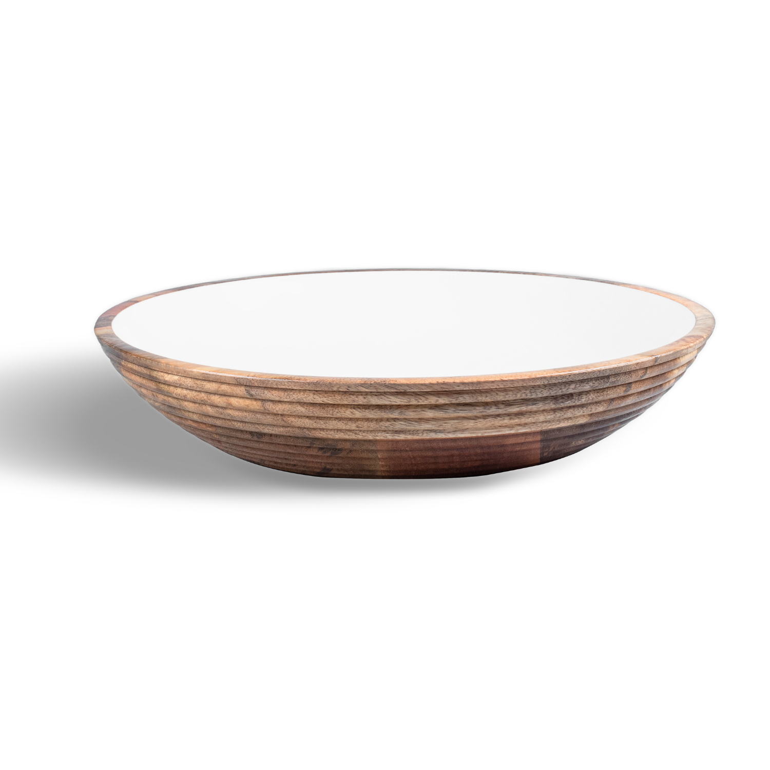 Large Bowl with White Enamel