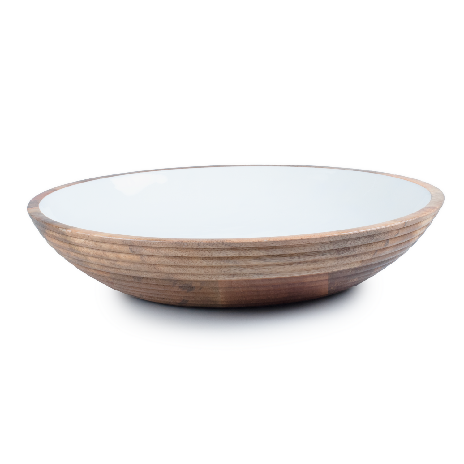 Large Bowl with White Enamel