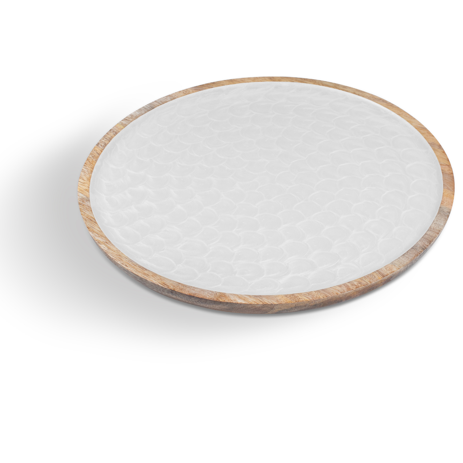 Lazy Susan Turntable with Pearl Enamel