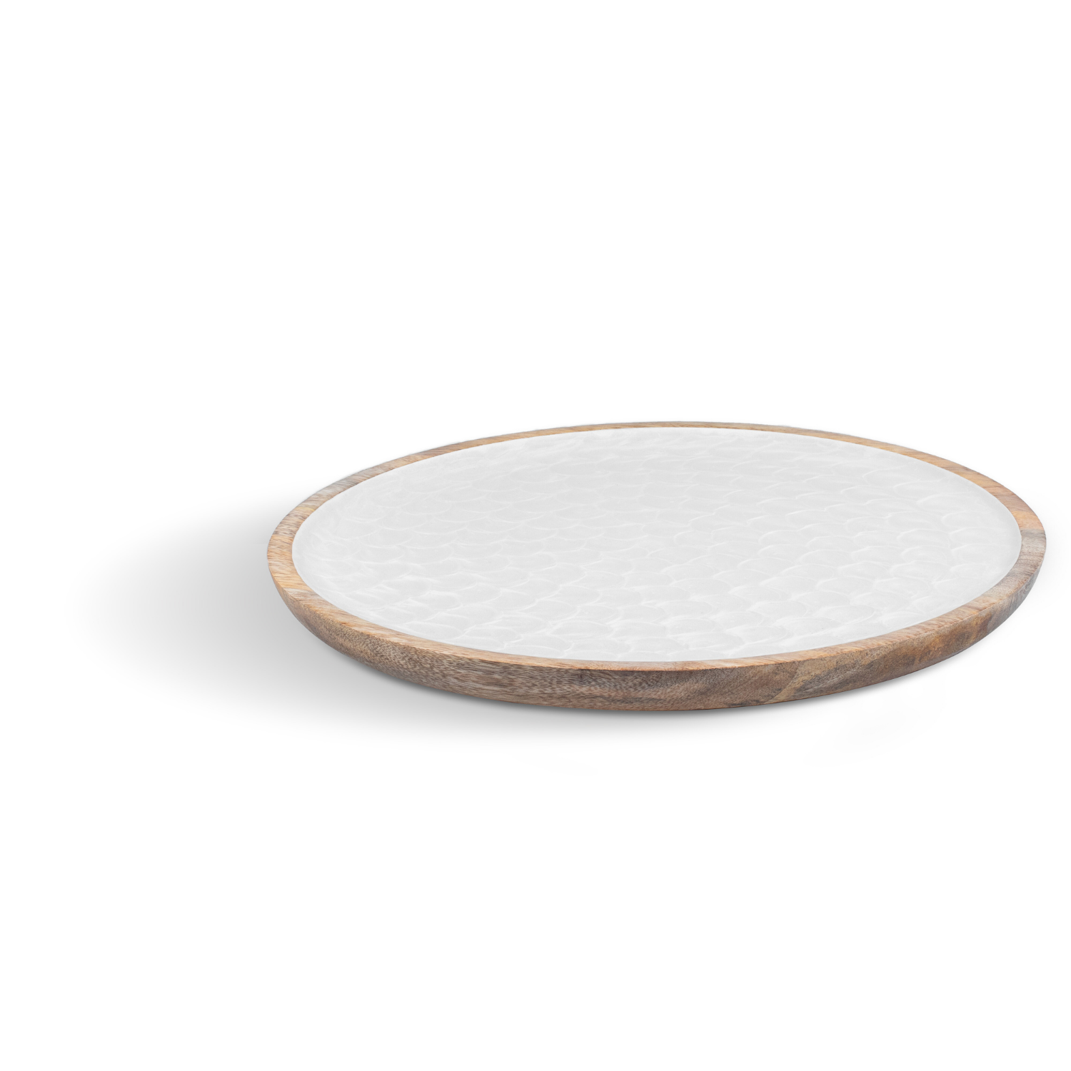 Lazy Susan Turntable with Pearl Enamel