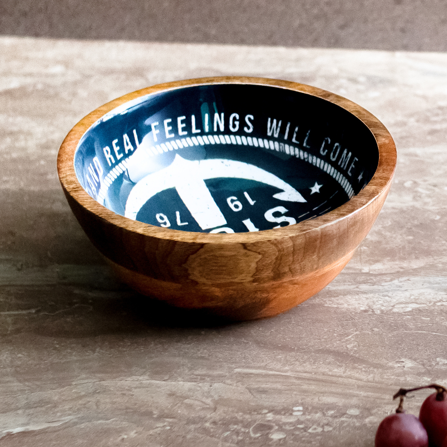 Small Bowl with Sea Story Enamel, Set of 4