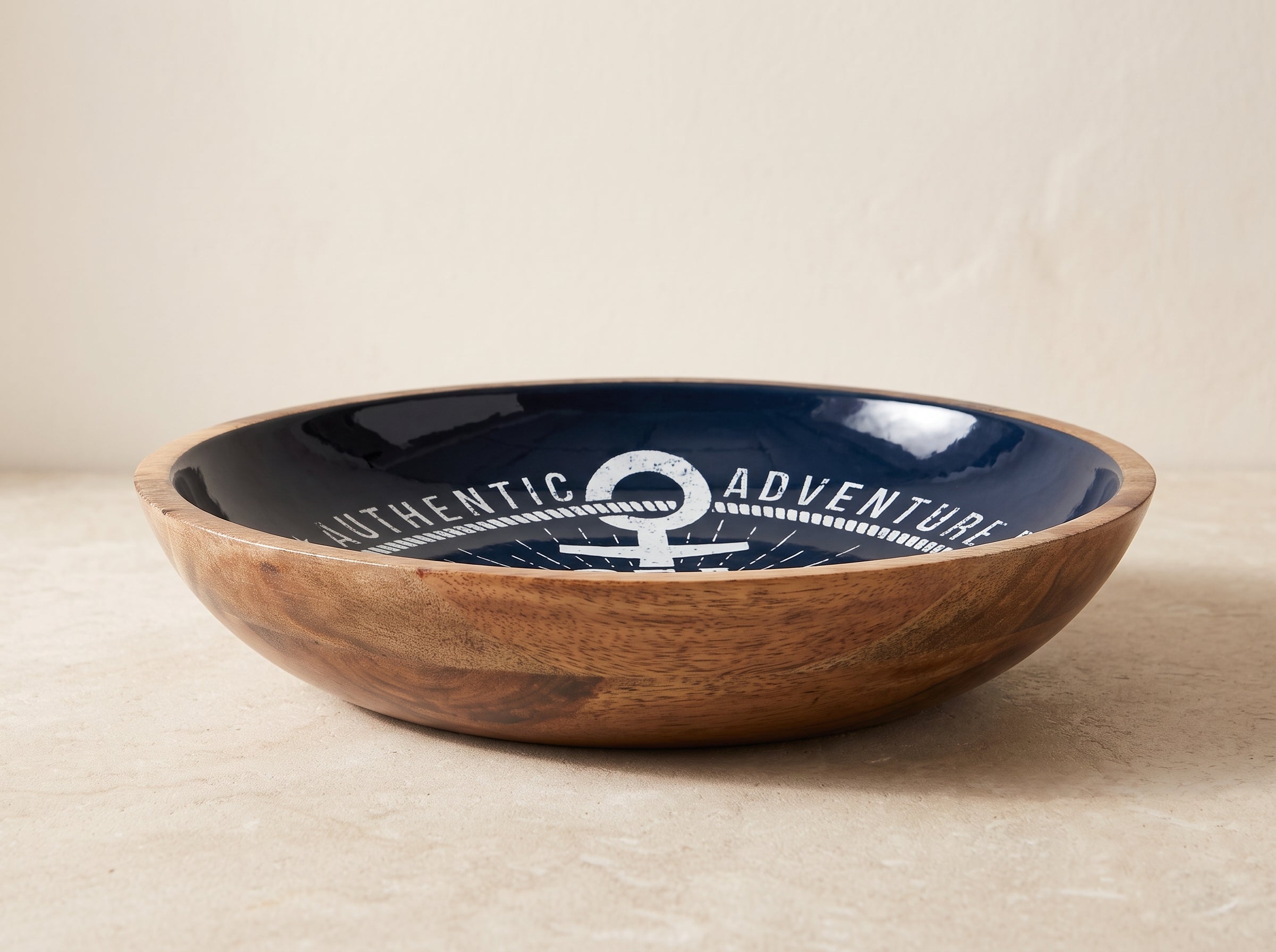 Large Bowl with Sea Story Enamel