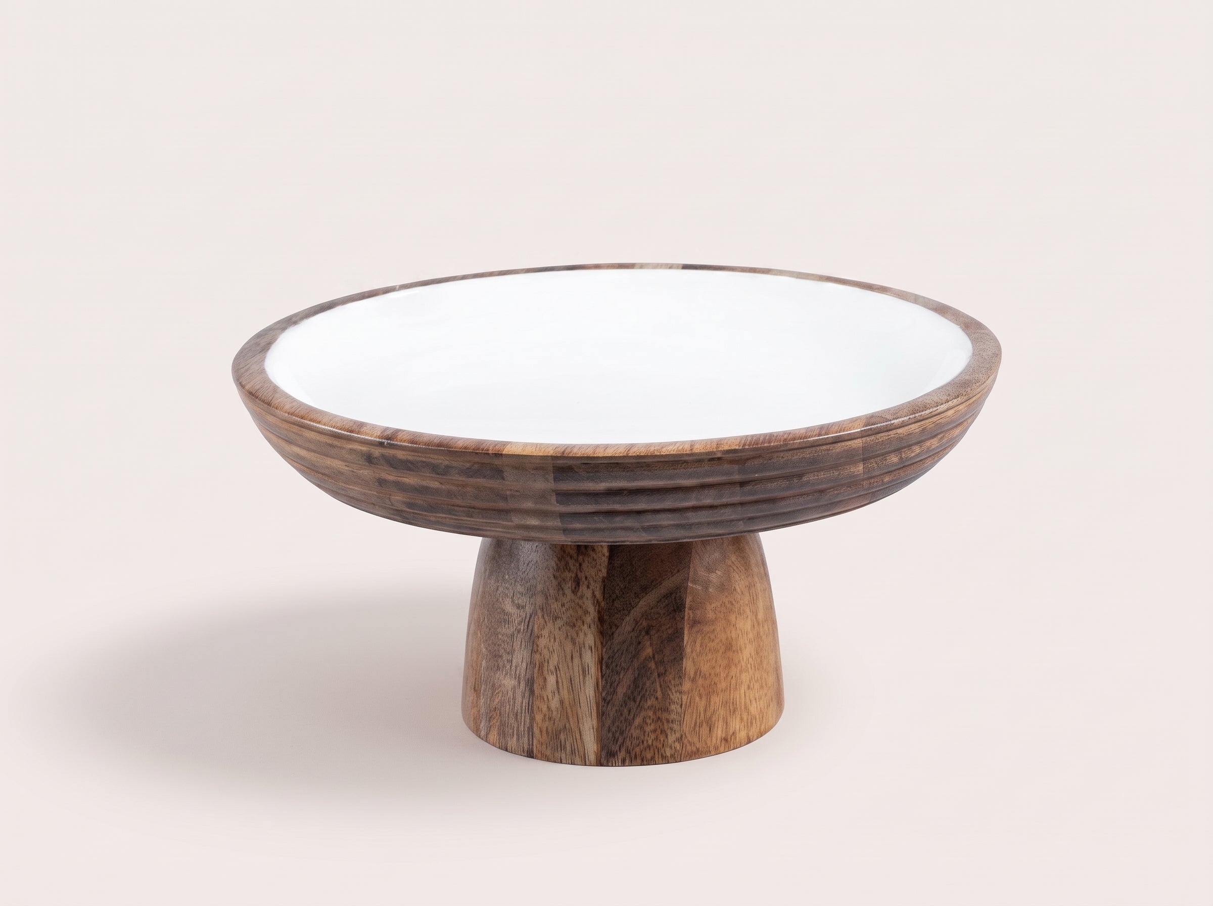 Cake Stand with White Enamel