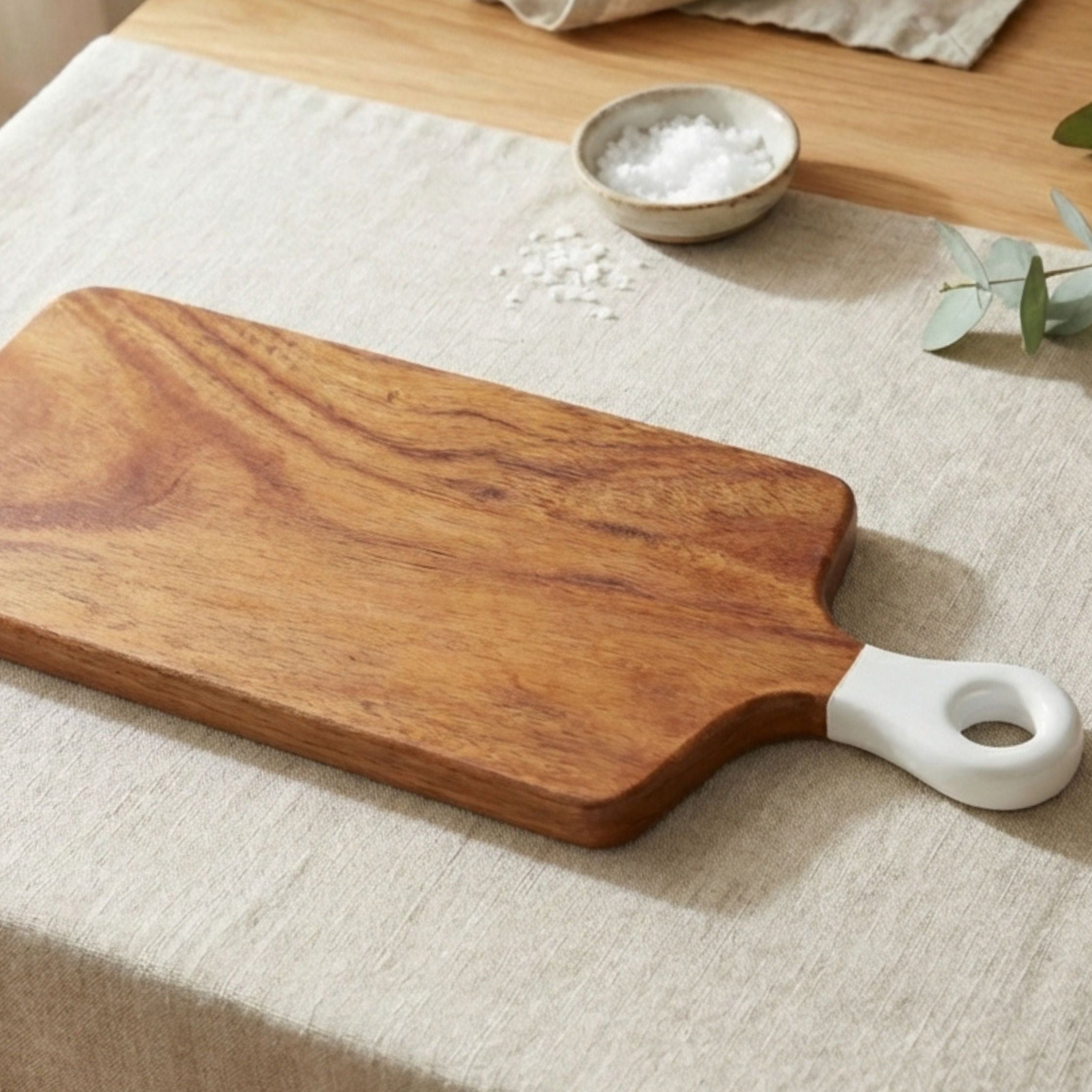 Long Board with White Enamel Handle