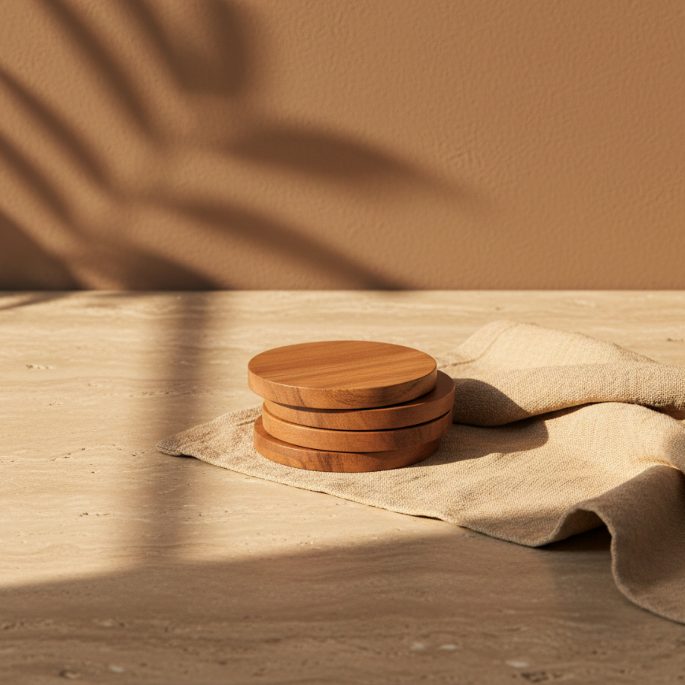 Classic Round Coasters, Set of 4