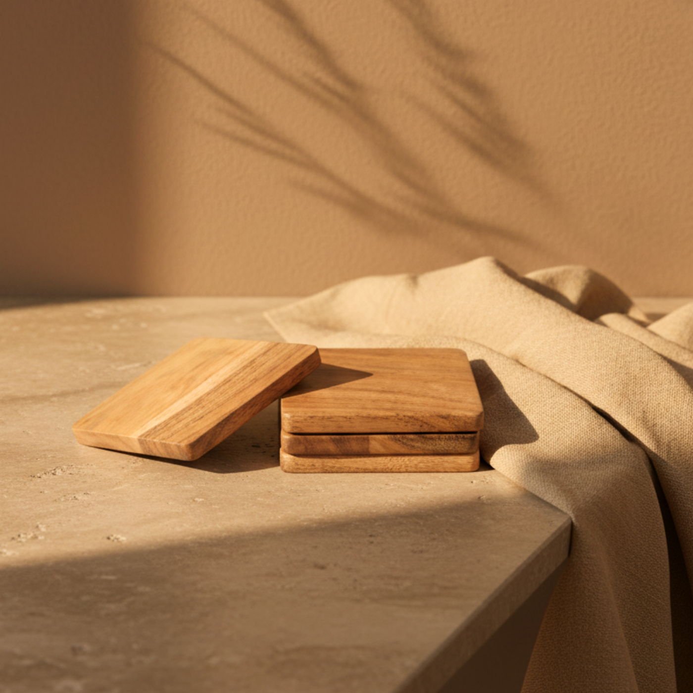 Classic Square Coasters, Set of 4