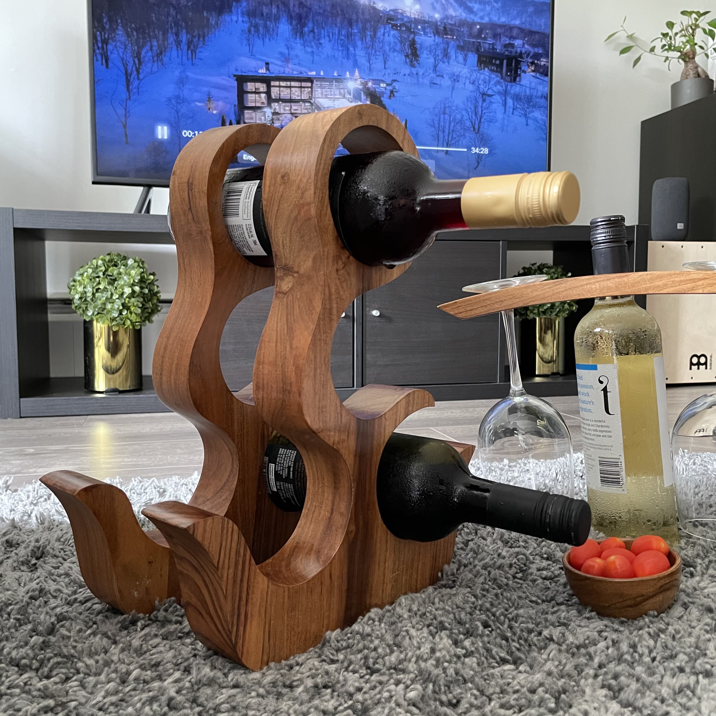 Wine Bottle Stand for 4 bottles