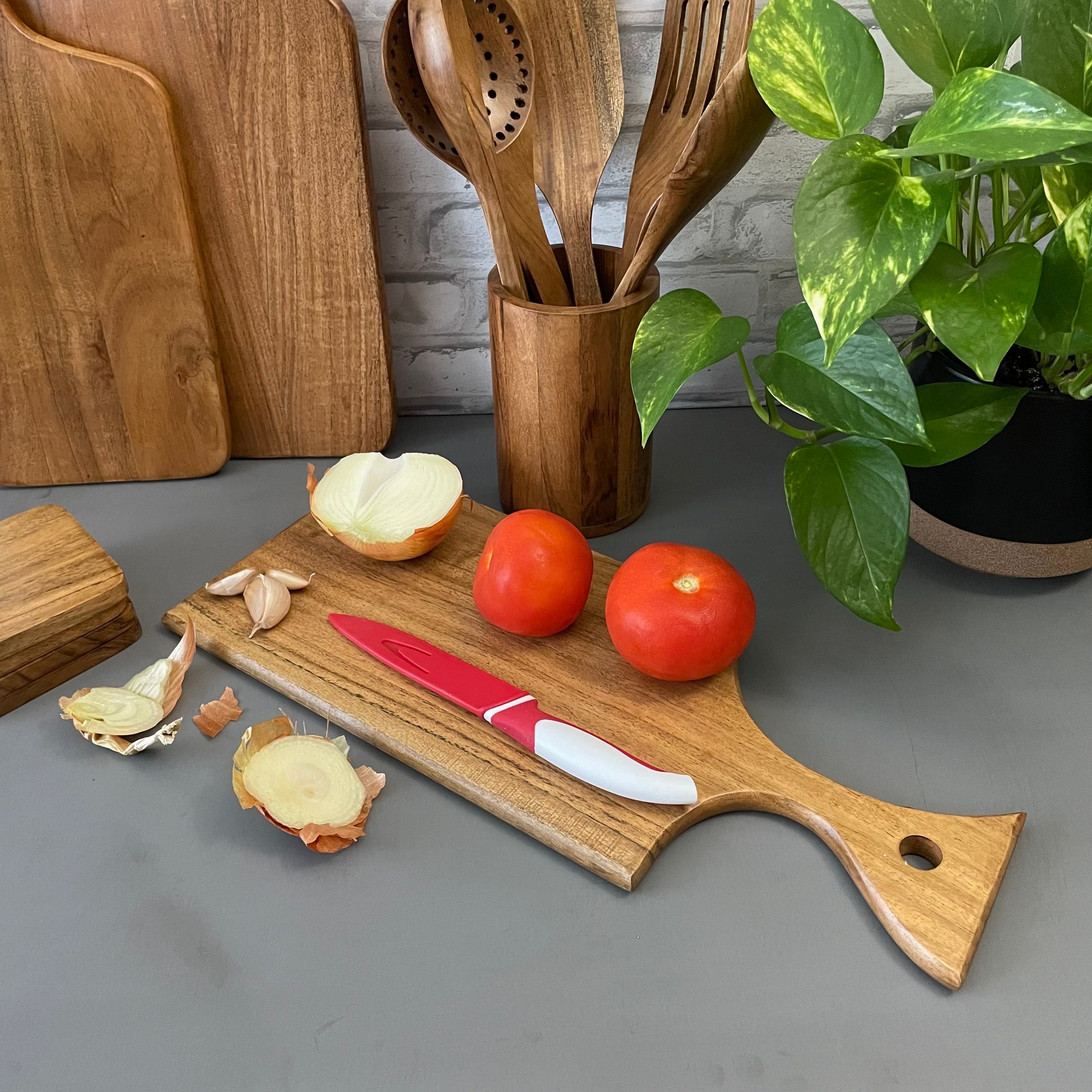Charcuterie Board with Fishtail Handle