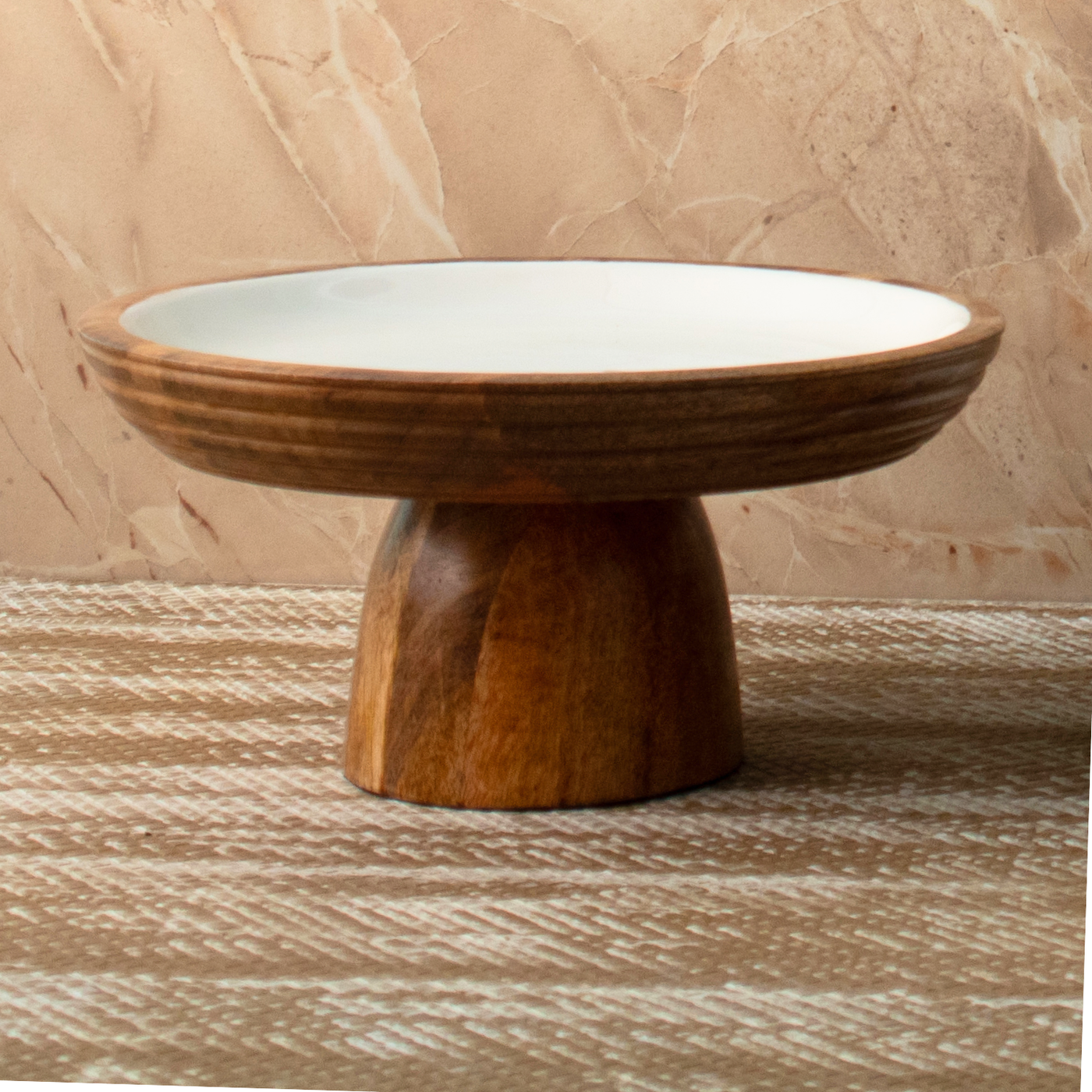 Cake Stand with White Enamel thumbnail 3