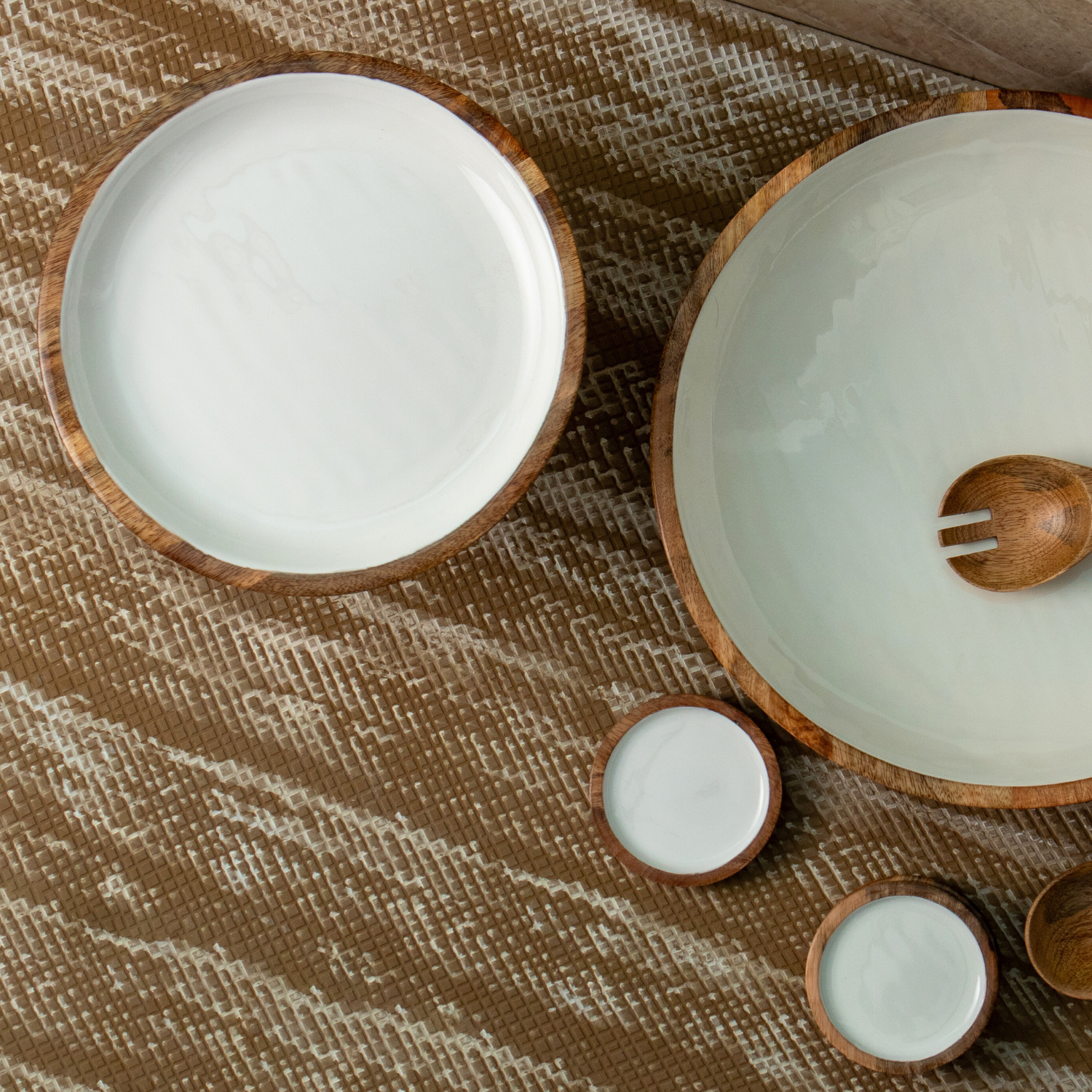 Cake Stand with White Enamel