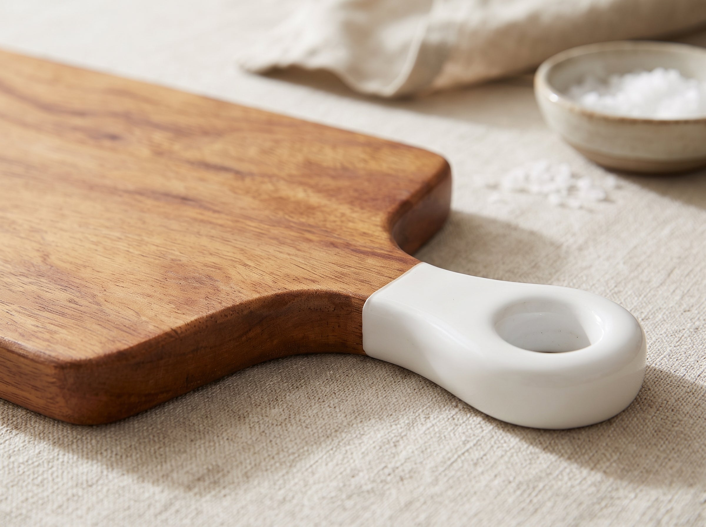 Long Board with White Enamel Handle