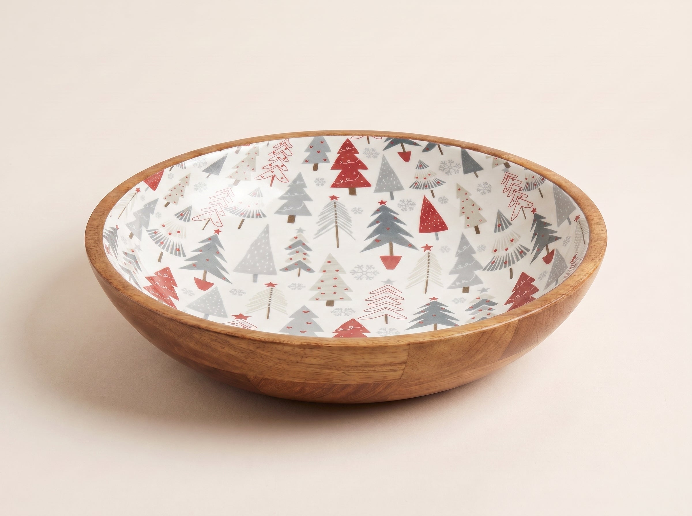 Large Bowl with Holiday Enamel