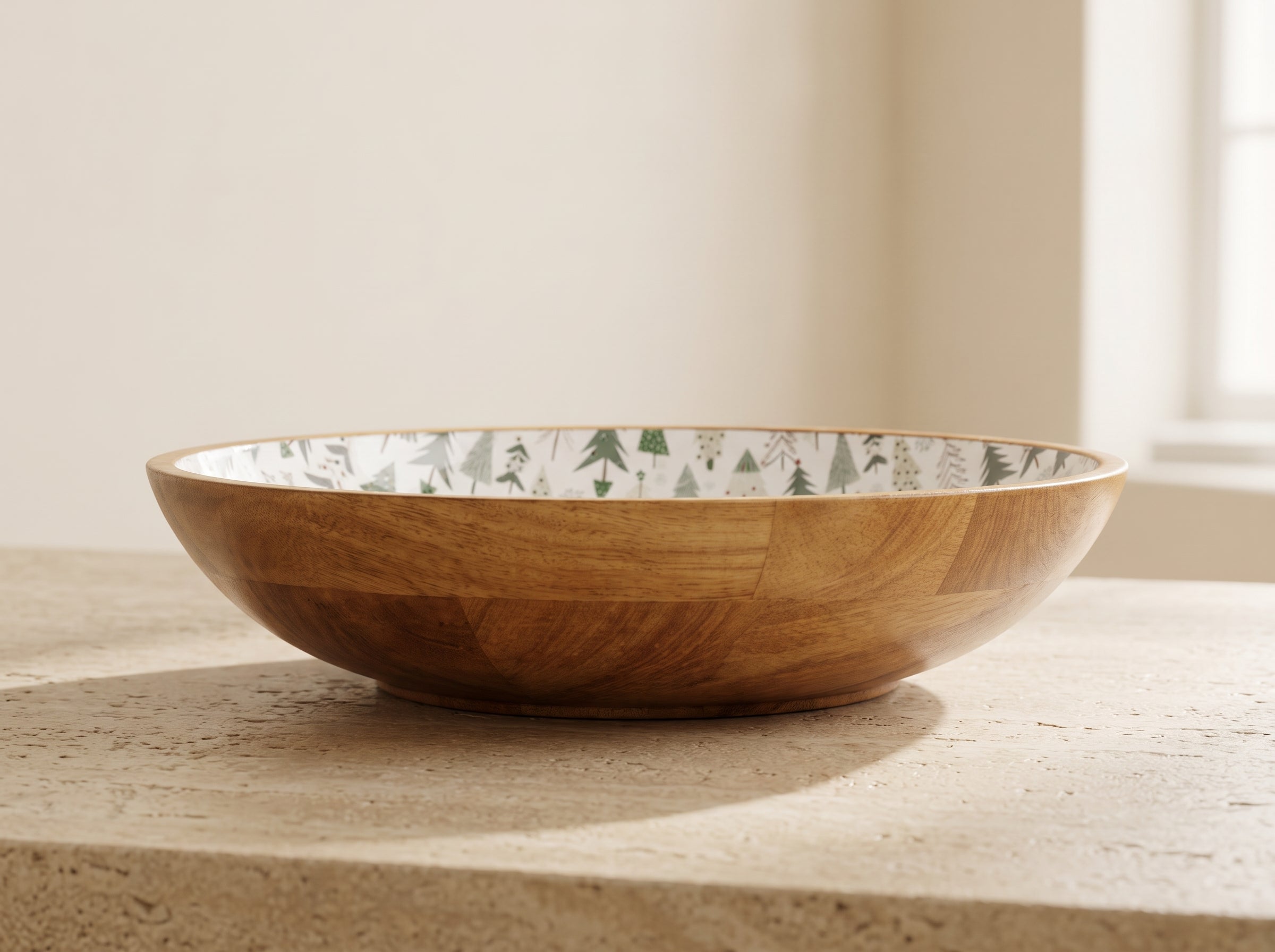 Large Bowl with Holiday Enamel