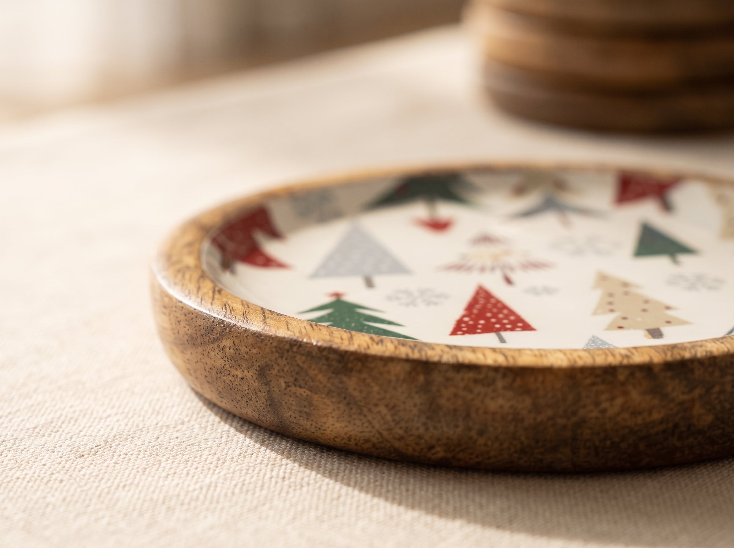 Coasters with Holiday Enamel, Set of 4