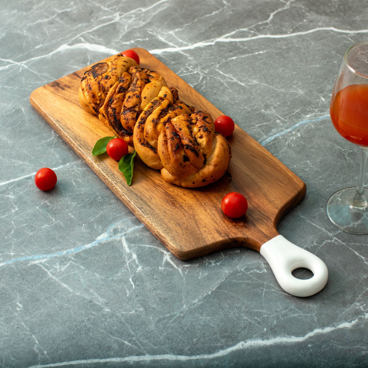 Long Board with White Enamel Handle