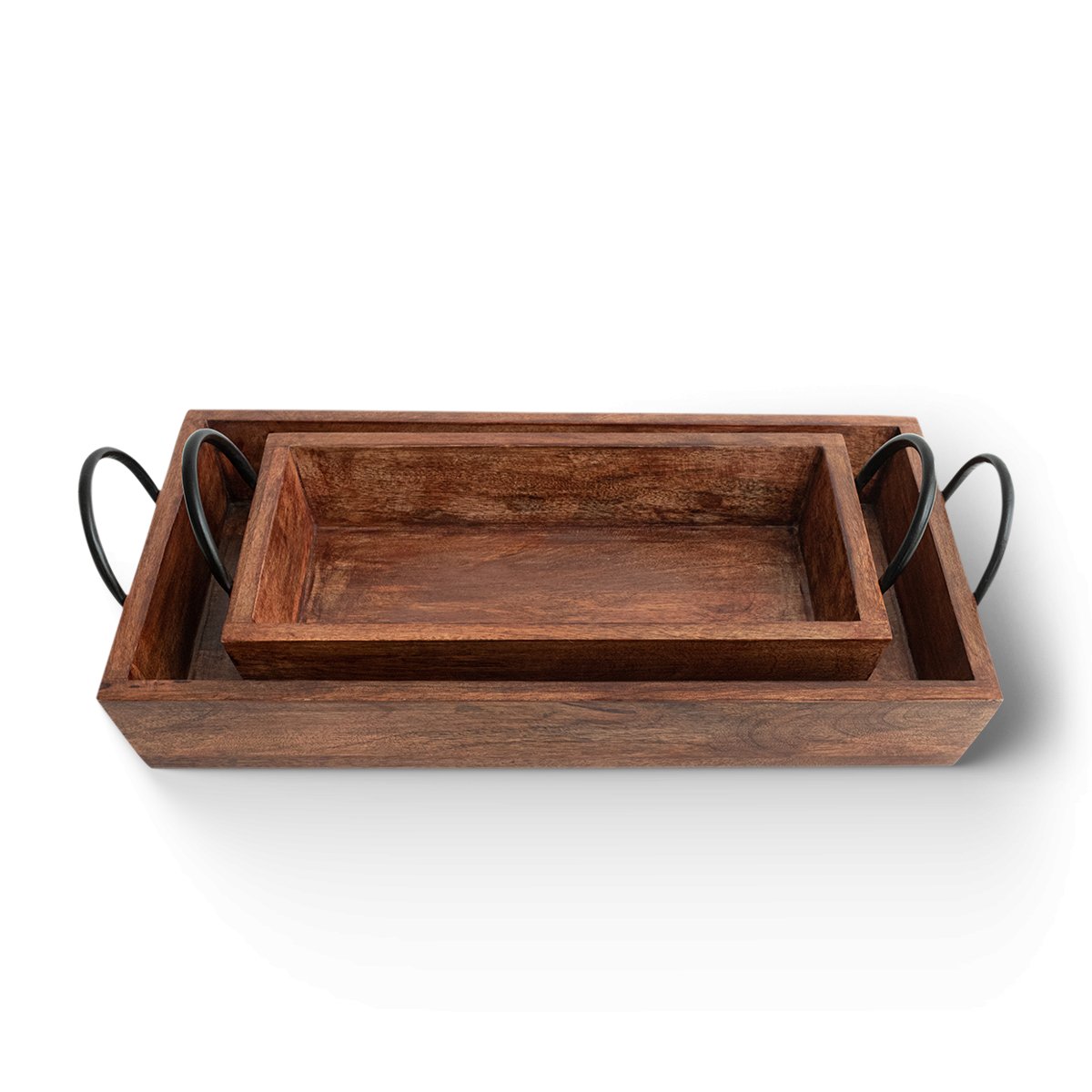 Large Trays with Handles, Set of 2