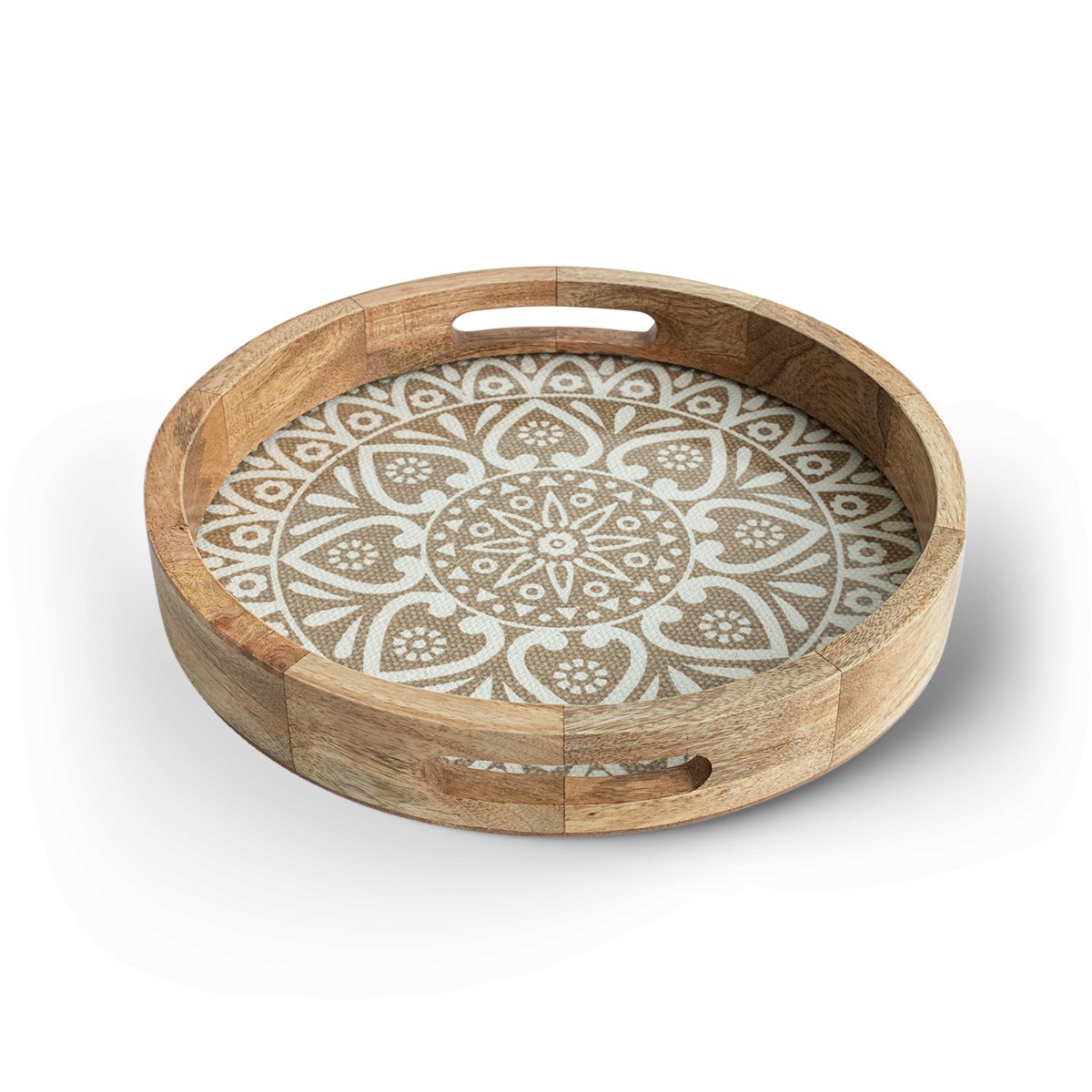 Round Tray with Cotton Mat