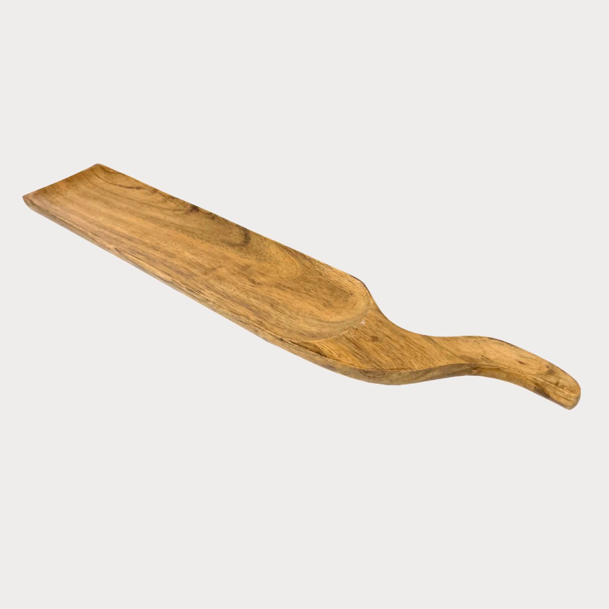 Serving Platter With Curved Handle - Aesthetic Living
